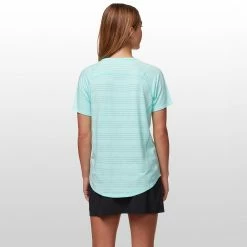 Budget 🧨 Marmot Laja Short Sleeve Top 👩 Women's ✔️ -Hot Sale Marmot Store ICEBLU D1