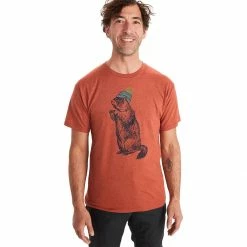 Outlet 👍 Marmot Pom Pom Short Sleeve T 👚 Shirt Men's 🤩